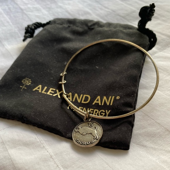 Alex and Ani Silver Taurus Zodiac Sign Bracelet - Picture 7 of 10